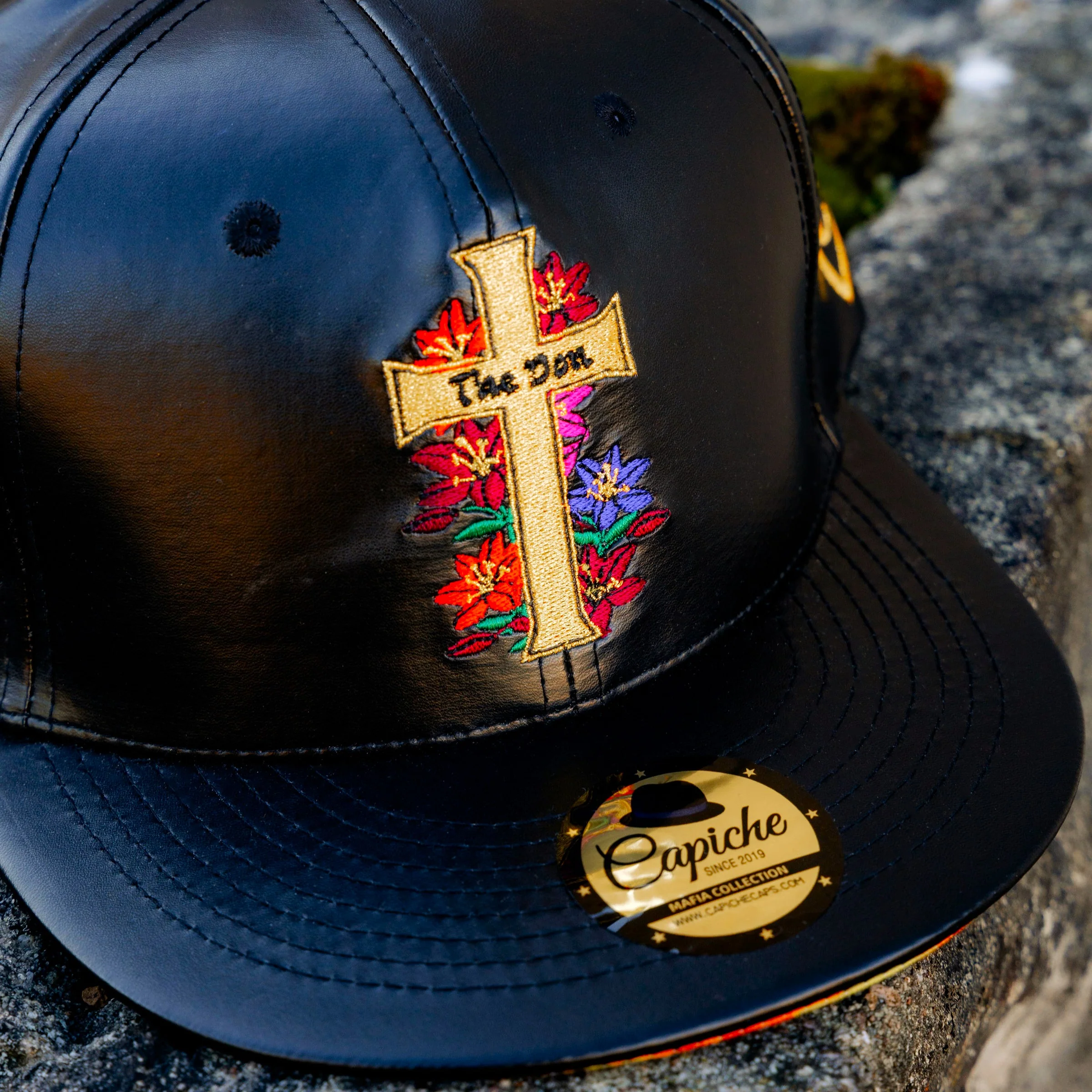 The Don is Gone Snapback No. 4 - Black Artificial Leather - Image 9