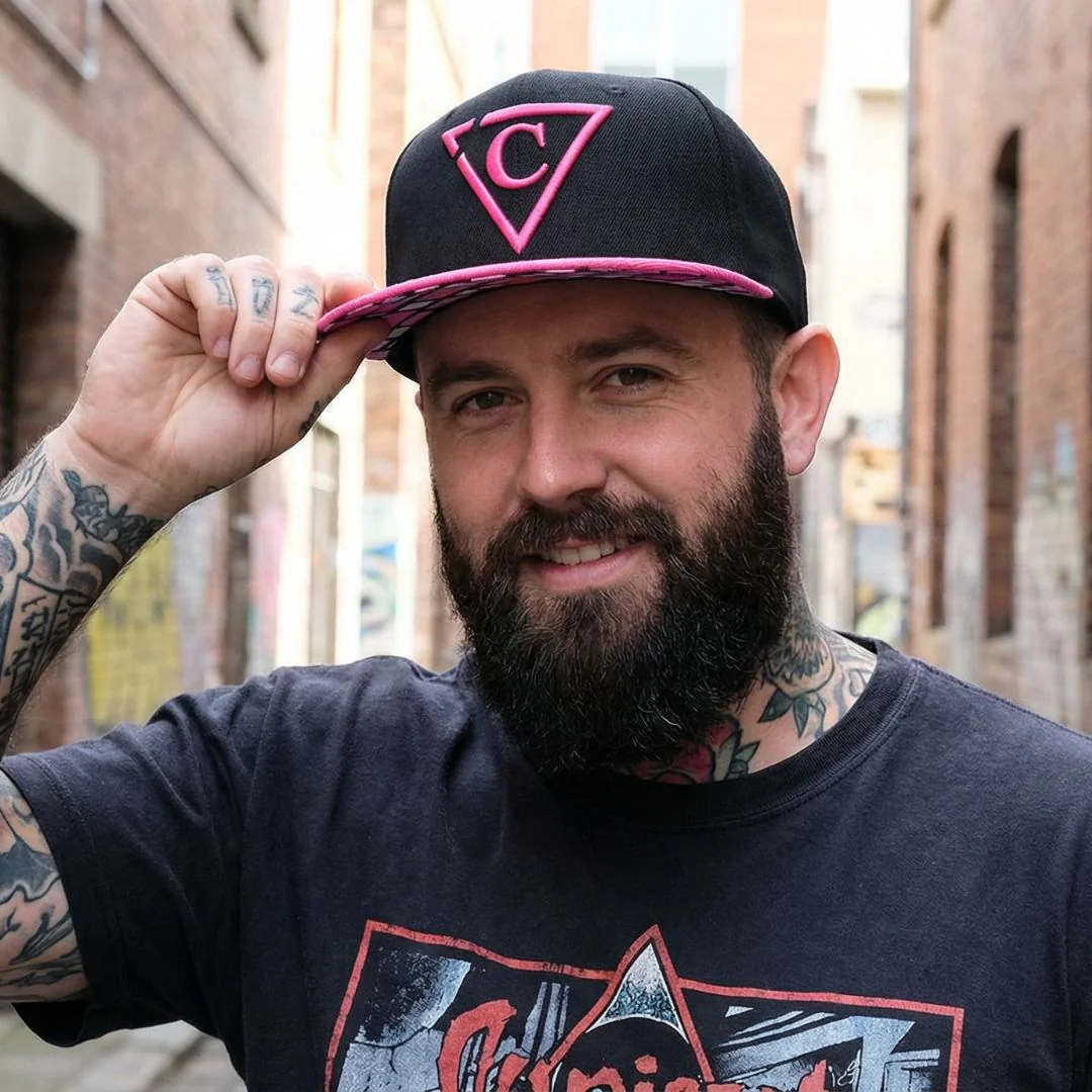The Grid Snapback - Black/Pink - Image 3