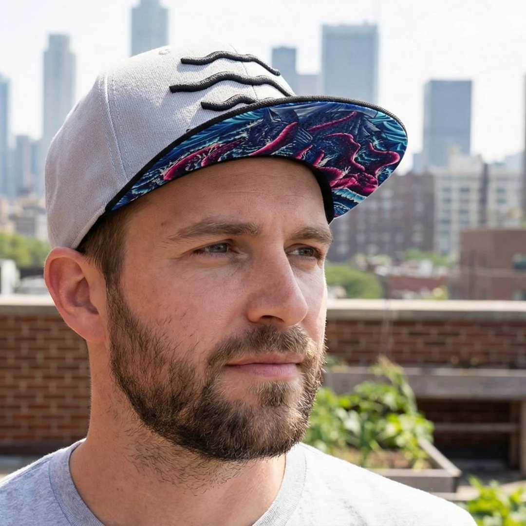 The Kraken Snapback - Grey/Black - Image 10