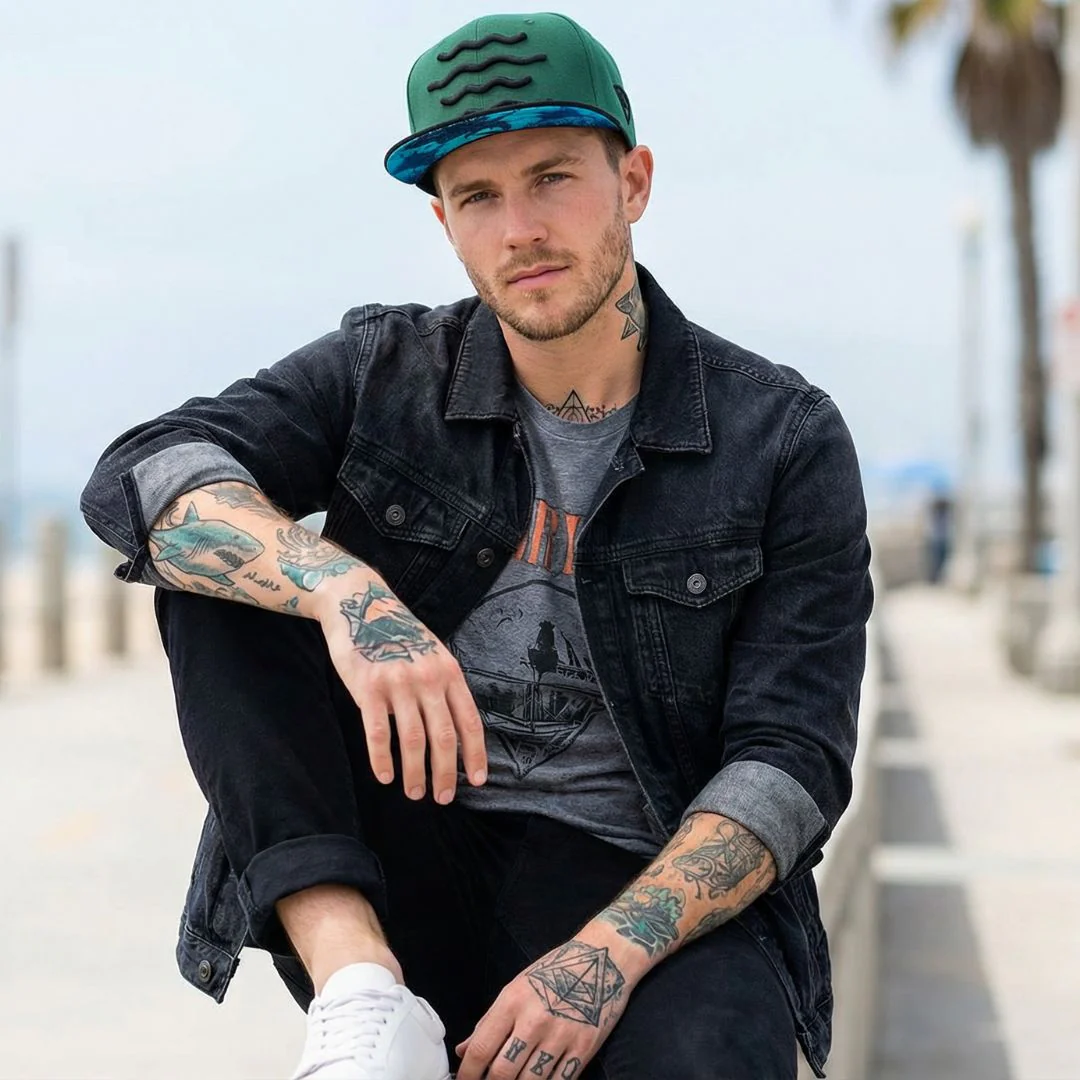 The Shark Snapback - Green/Black - Image 7