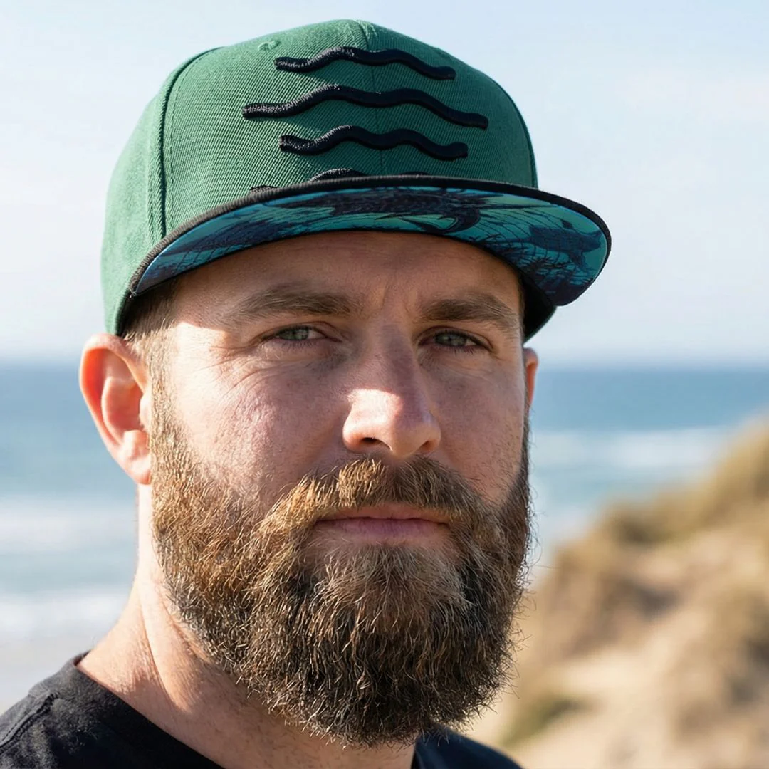 The Shark Snapback - Green/Black - Image 8