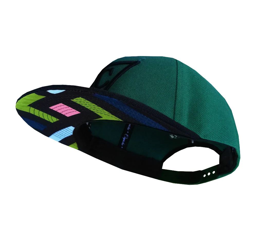 The Square Snapback - Green/Black - Image 11