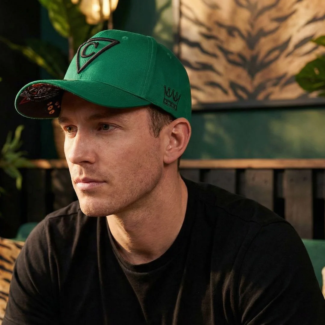 The Tiger Curved Baseball Cap - Green - Image 3