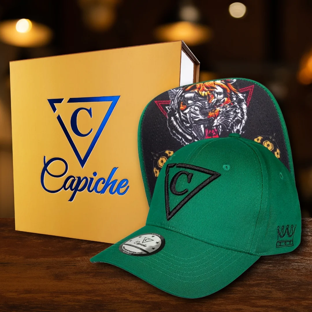 The Tiger Curved Baseball Cap - Green - Image 4