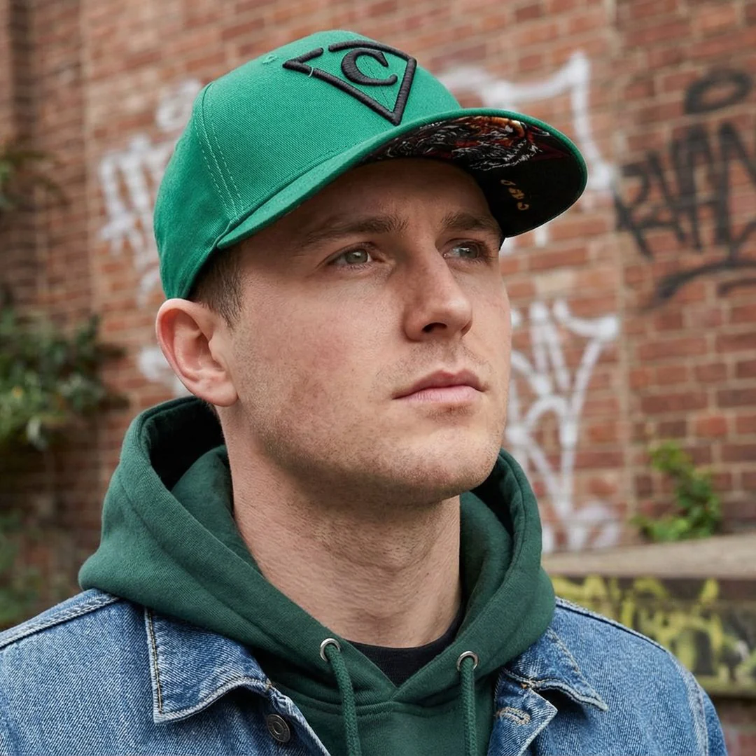 The Tiger Curved Baseball Cap - Green - Image 6