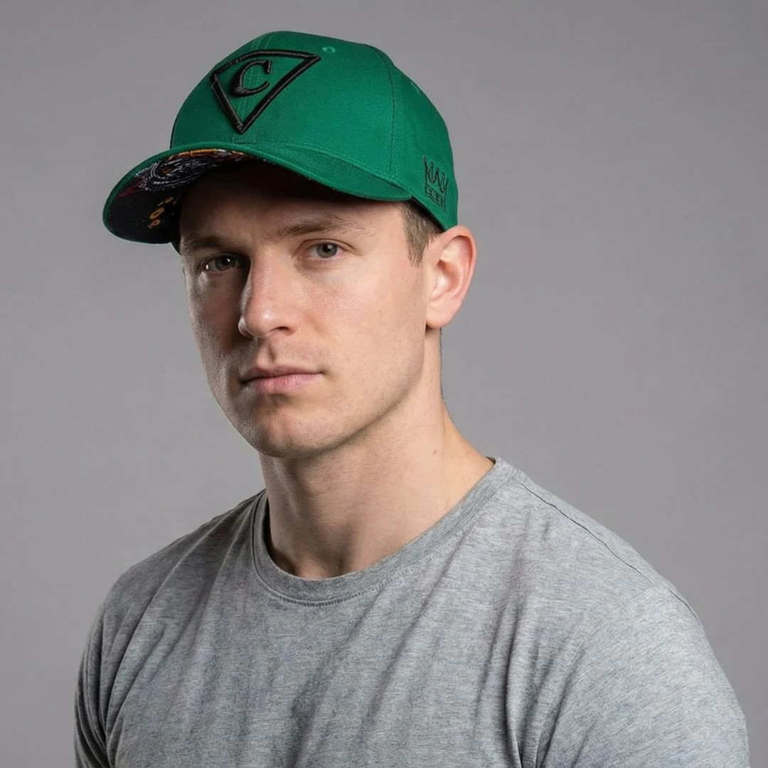 The Tiger Curved Baseball Cap - Green - Image 8