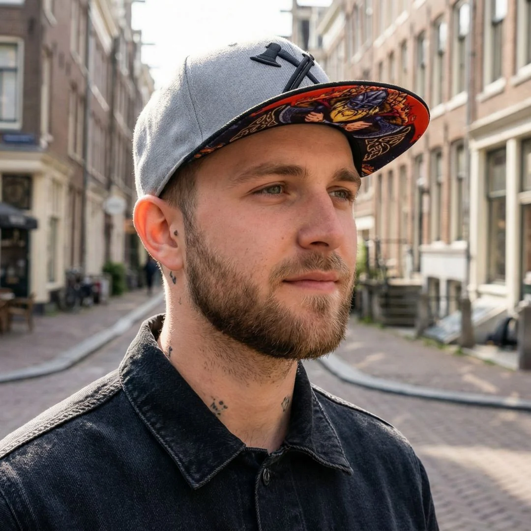 The Viking Snapback - Grey/Black - Image 10