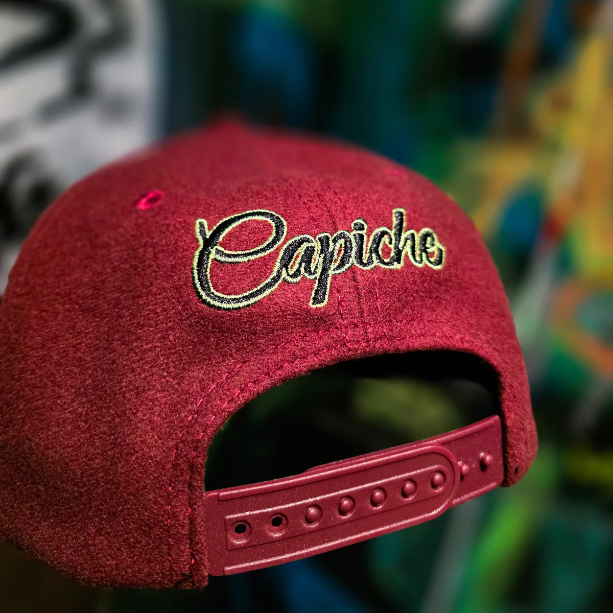 They're Coming Snapback - Rust Red Felt Fabric - Image 13