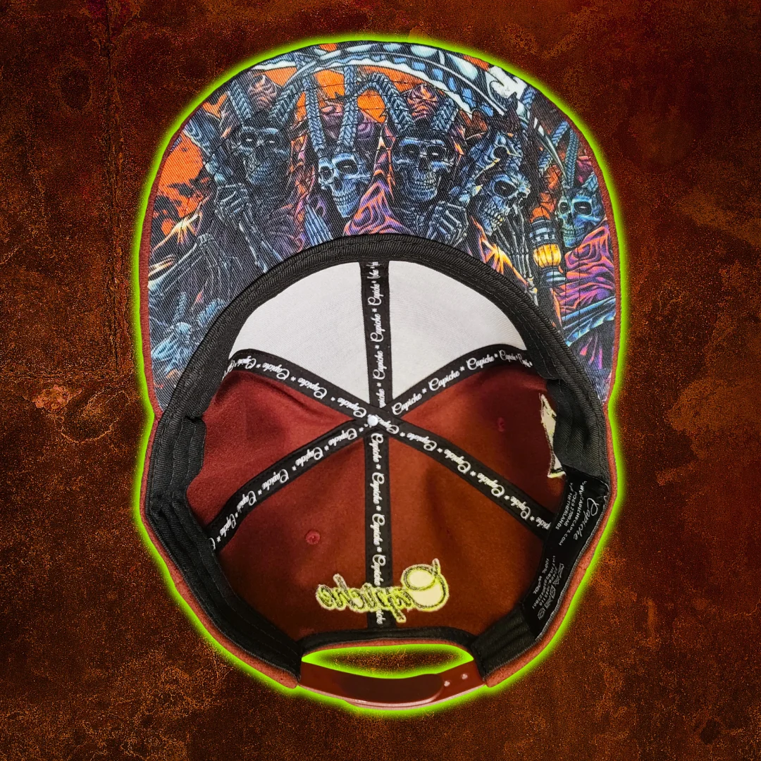 They're Coming Snapback - Rust Red Felt Fabric - Image 16