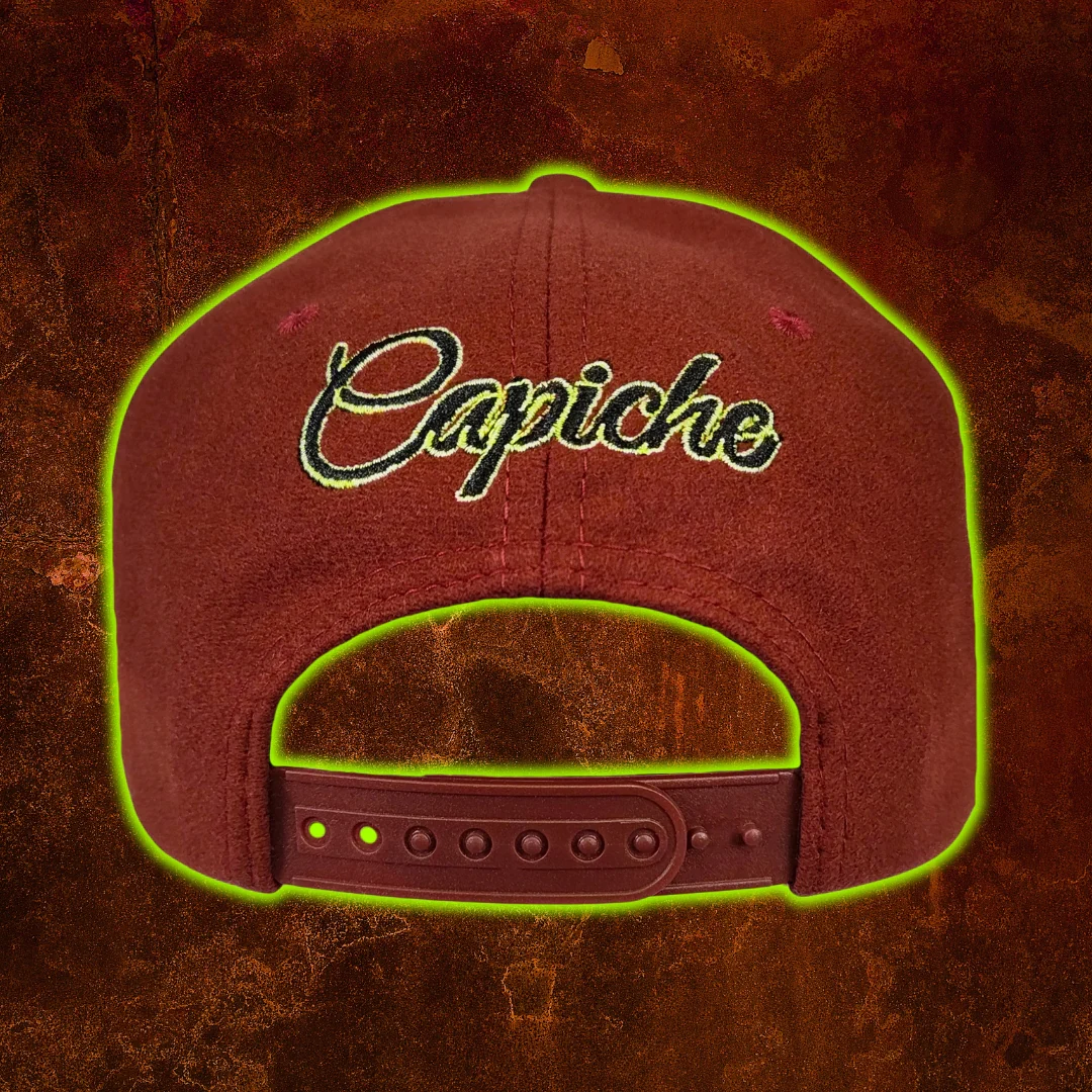 They're Coming Snapback - Rust Red Felt Fabric - Image 17