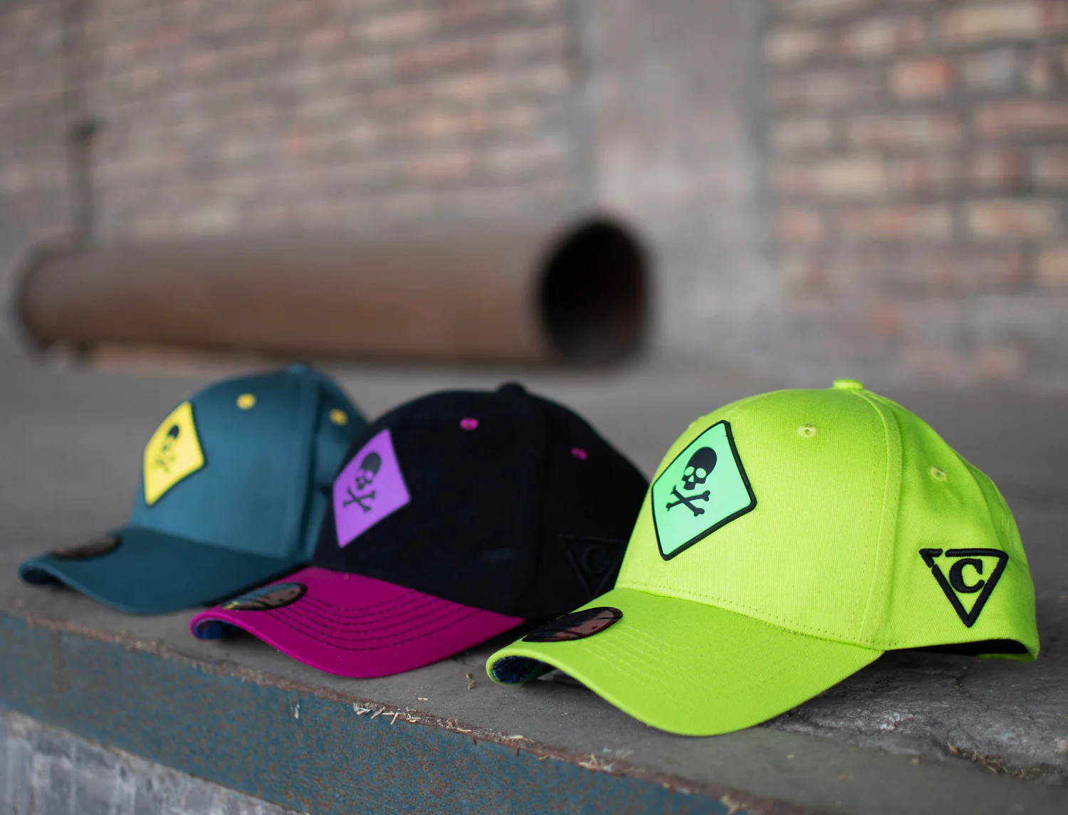 Toxic Tsunami Curved Cap - Neon Green - Image 9