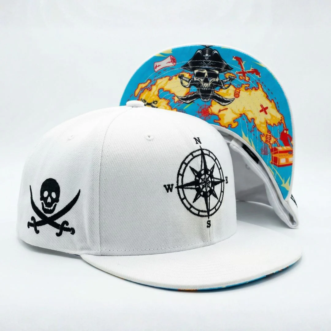 Treasure Map Snapback - White - Image 11