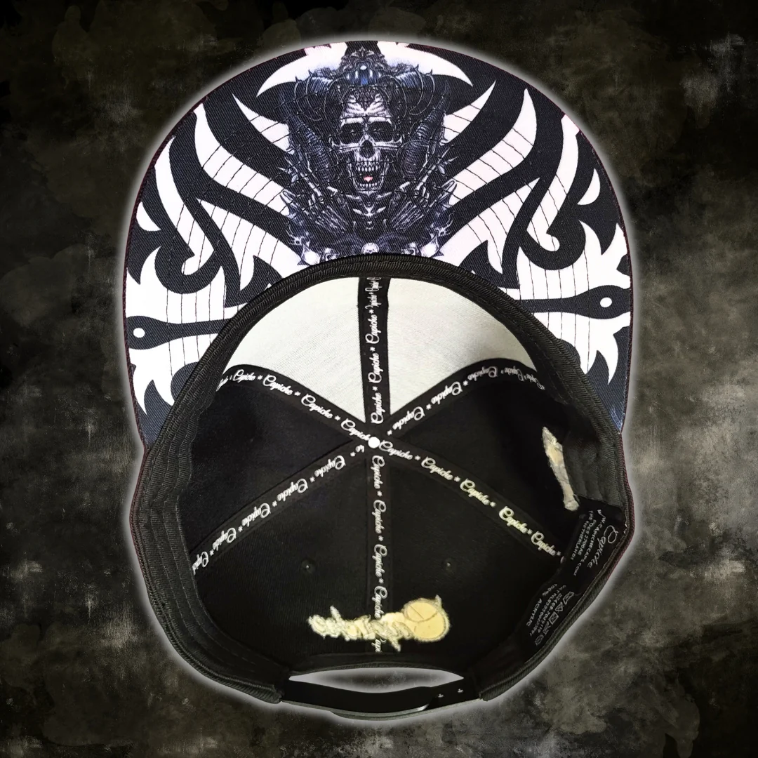 Tribal Skull Snapback - Black/Barbed Wire - Image 15