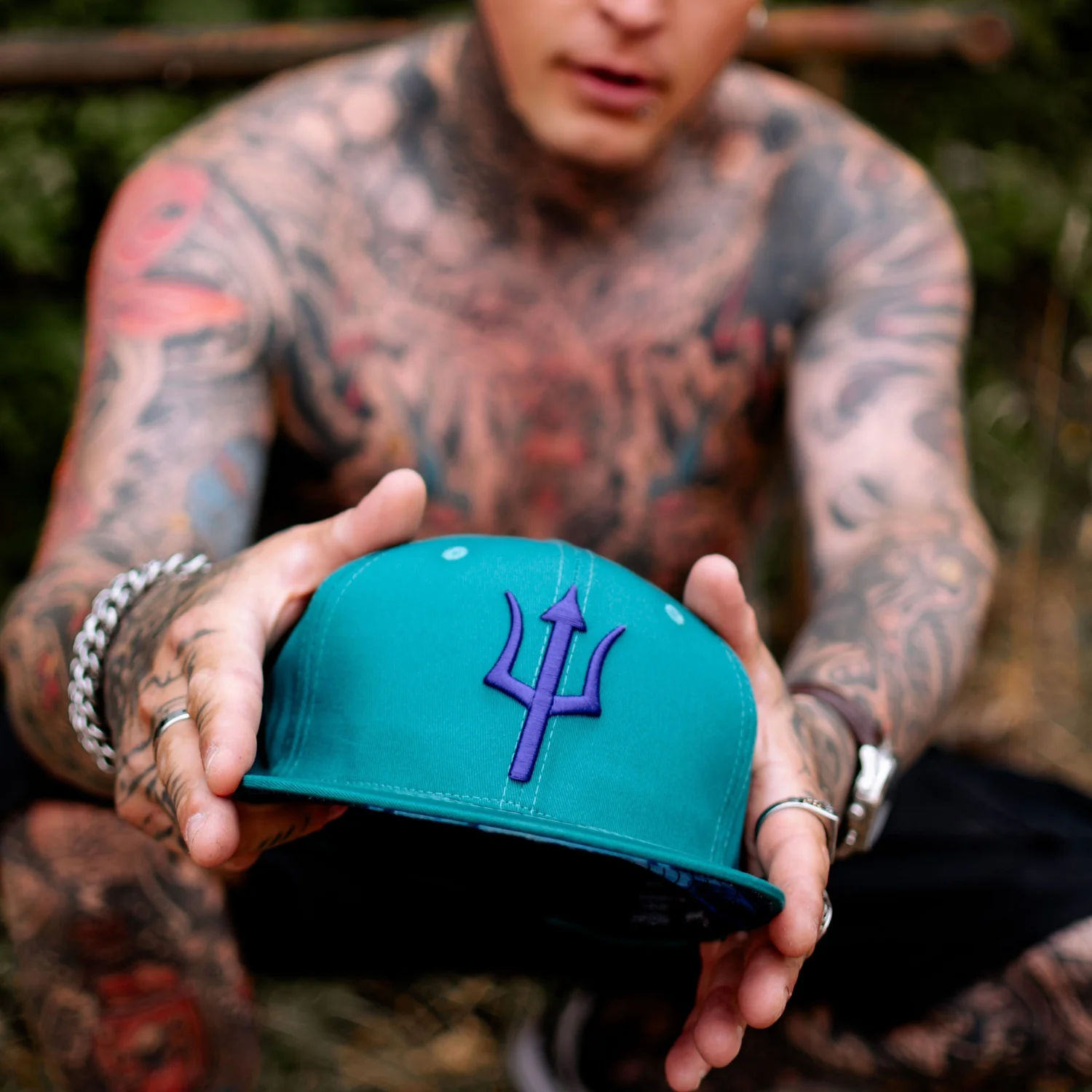 Triton Snapback - Teal Blue - Image 5