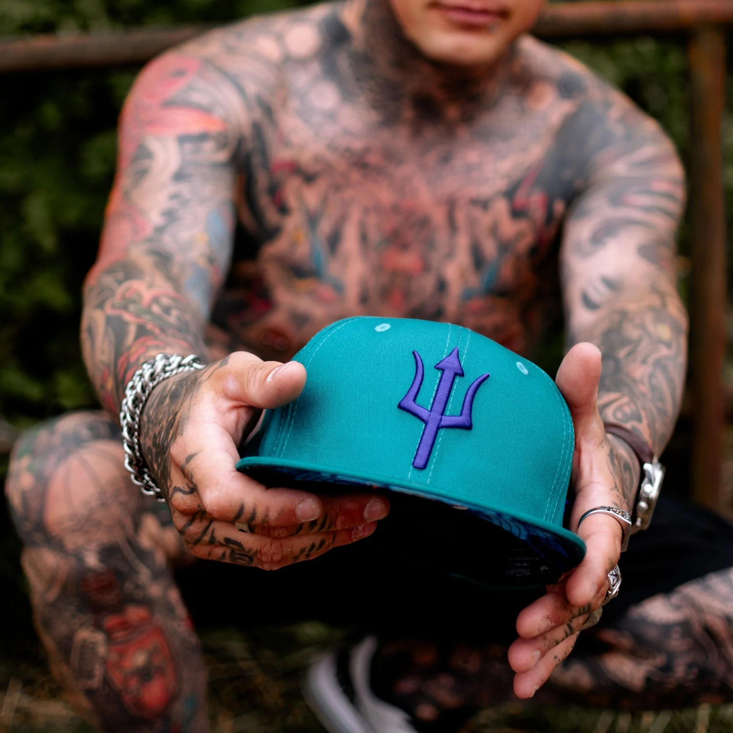 Triton Snapback - Teal Blue - Image 8