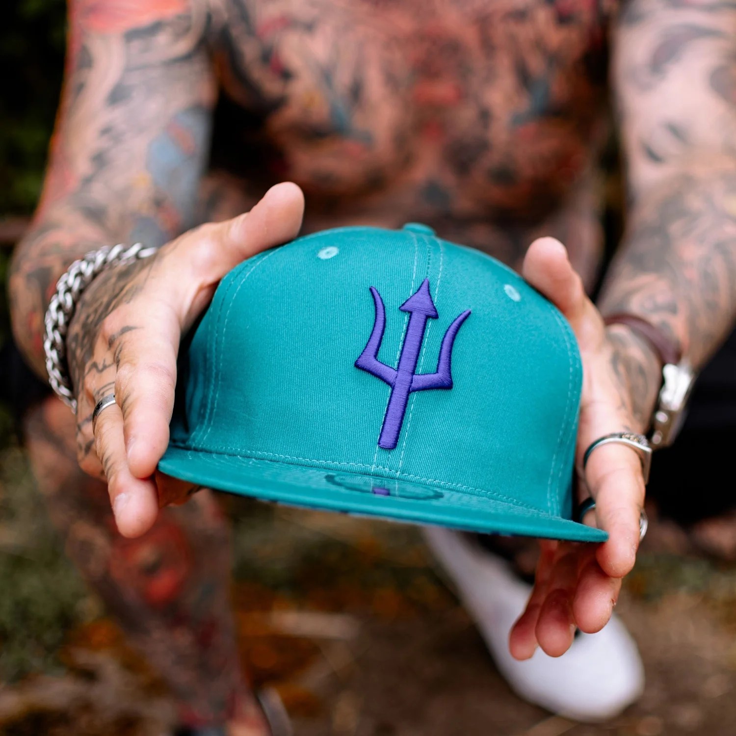 Triton Snapback - Teal Blue - Image 9