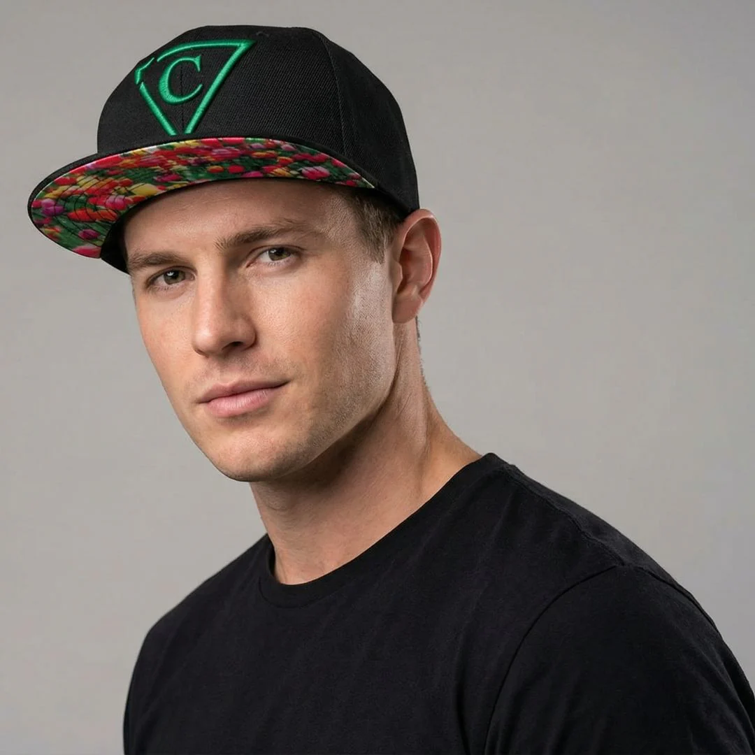 Tulip Field Snapback - Black - Image 7