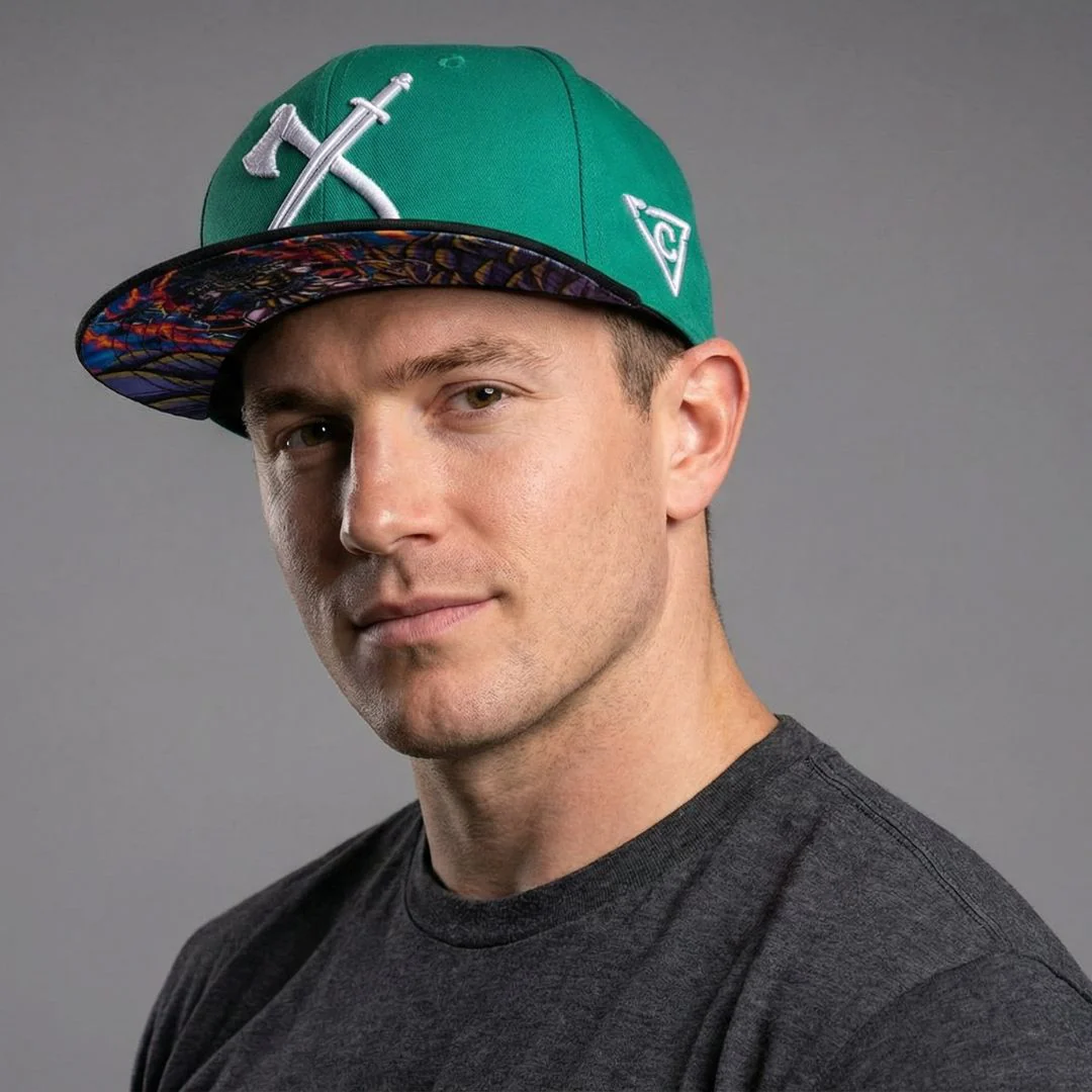 Viking 2 Snapback - Green/Black - Image 10