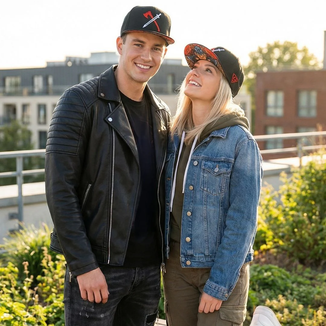 Viking Red/White Snapback - Black - Image 6