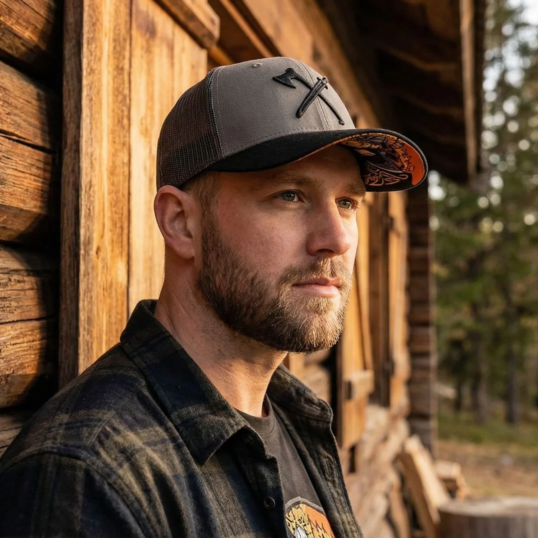 Viking Trucker Cap - Dark Grey/Black - Image 2