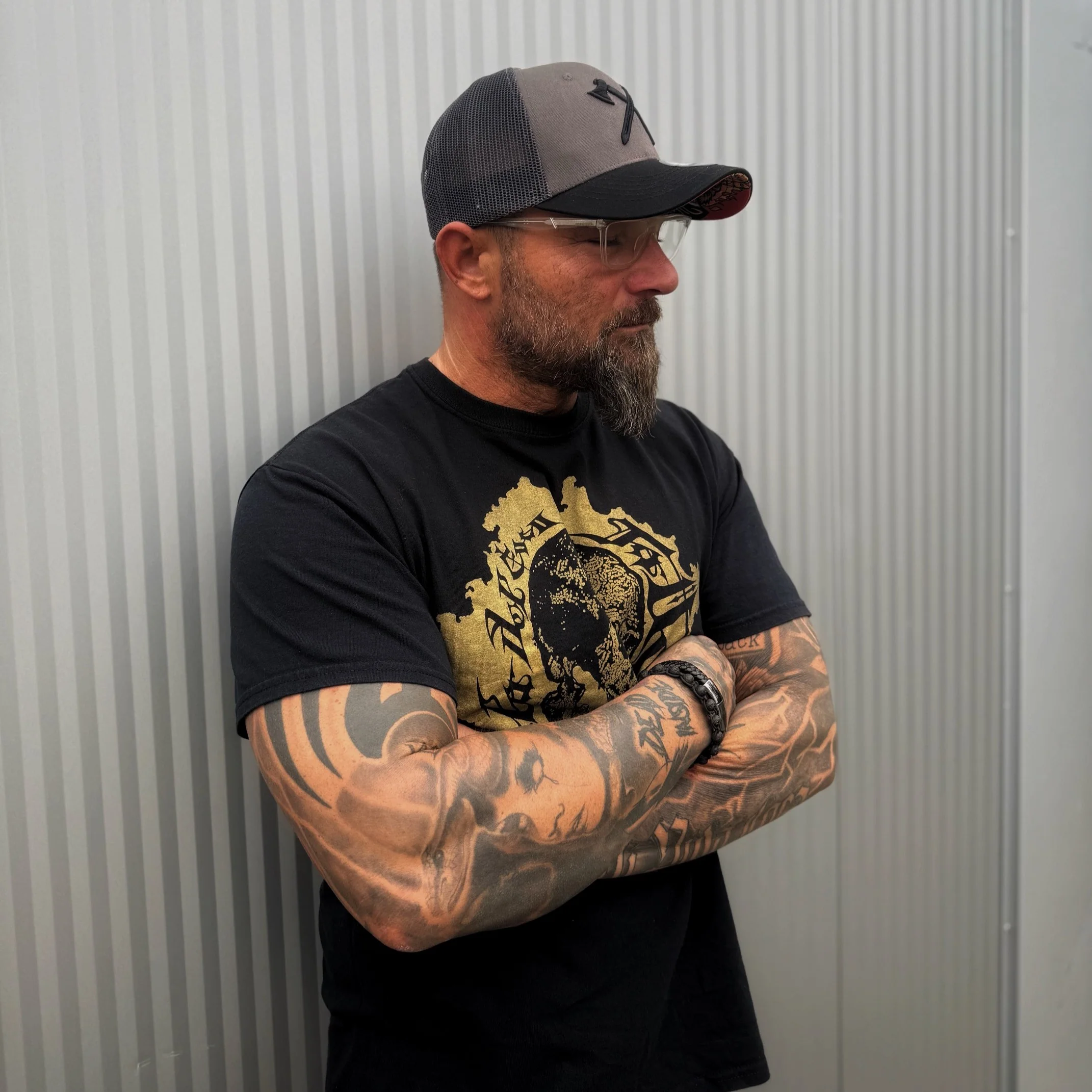 Viking Trucker Cap - Dark Grey/Black - Image 3