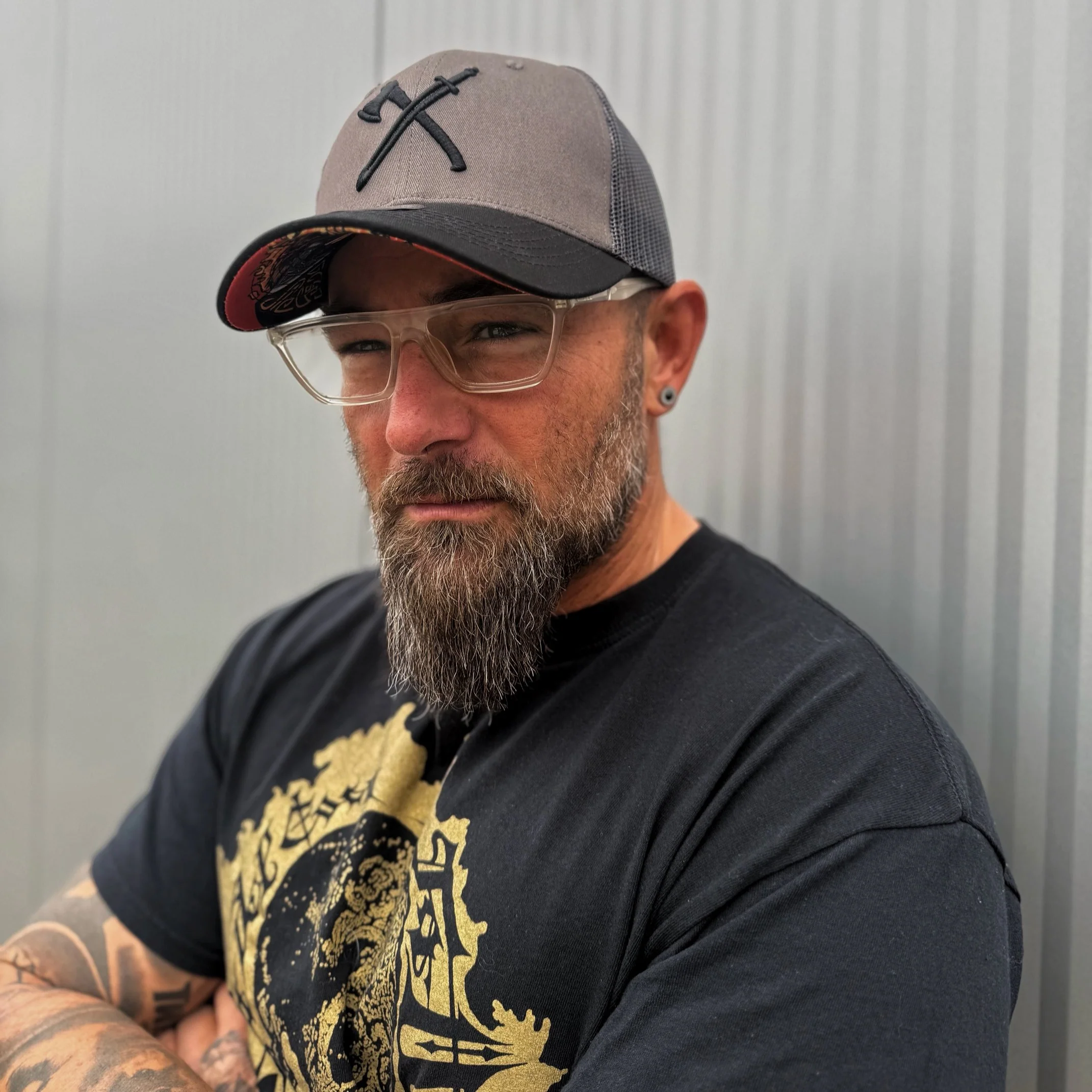 Viking Trucker Cap - Dark Grey/Black - Image 4