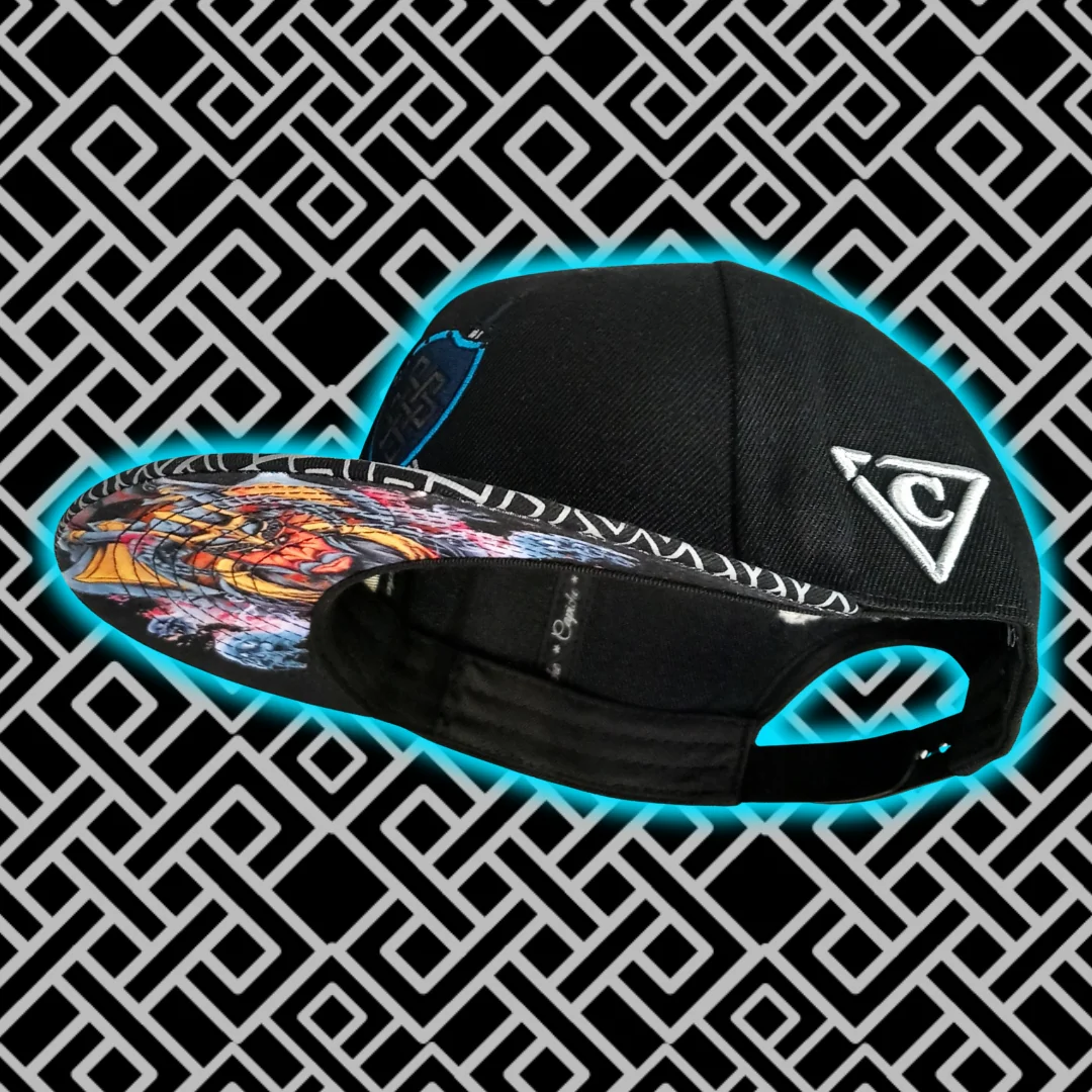 Viking's Spirit Snapback - Black/Grey Geometric Pattern - Image 15