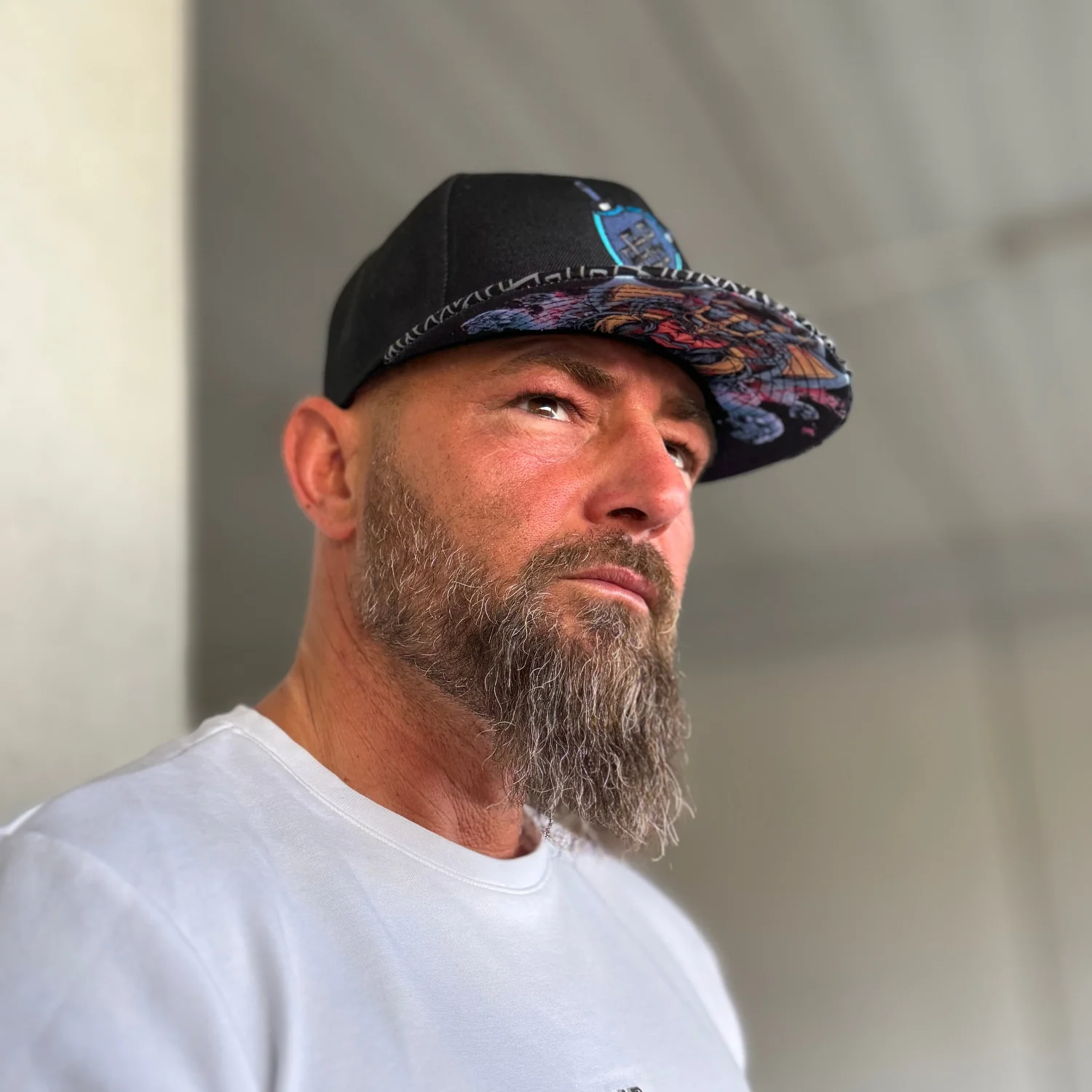 Viking's Spirit Snapback - Black/Grey Geometric Pattern - Image 5