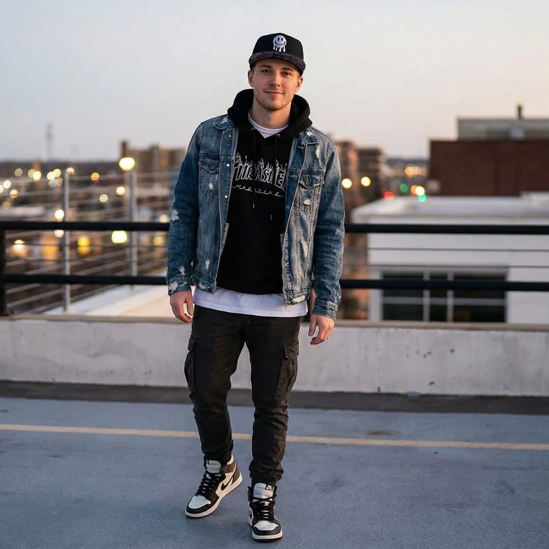 Wall Drawing Snapback - Black - Image 2
