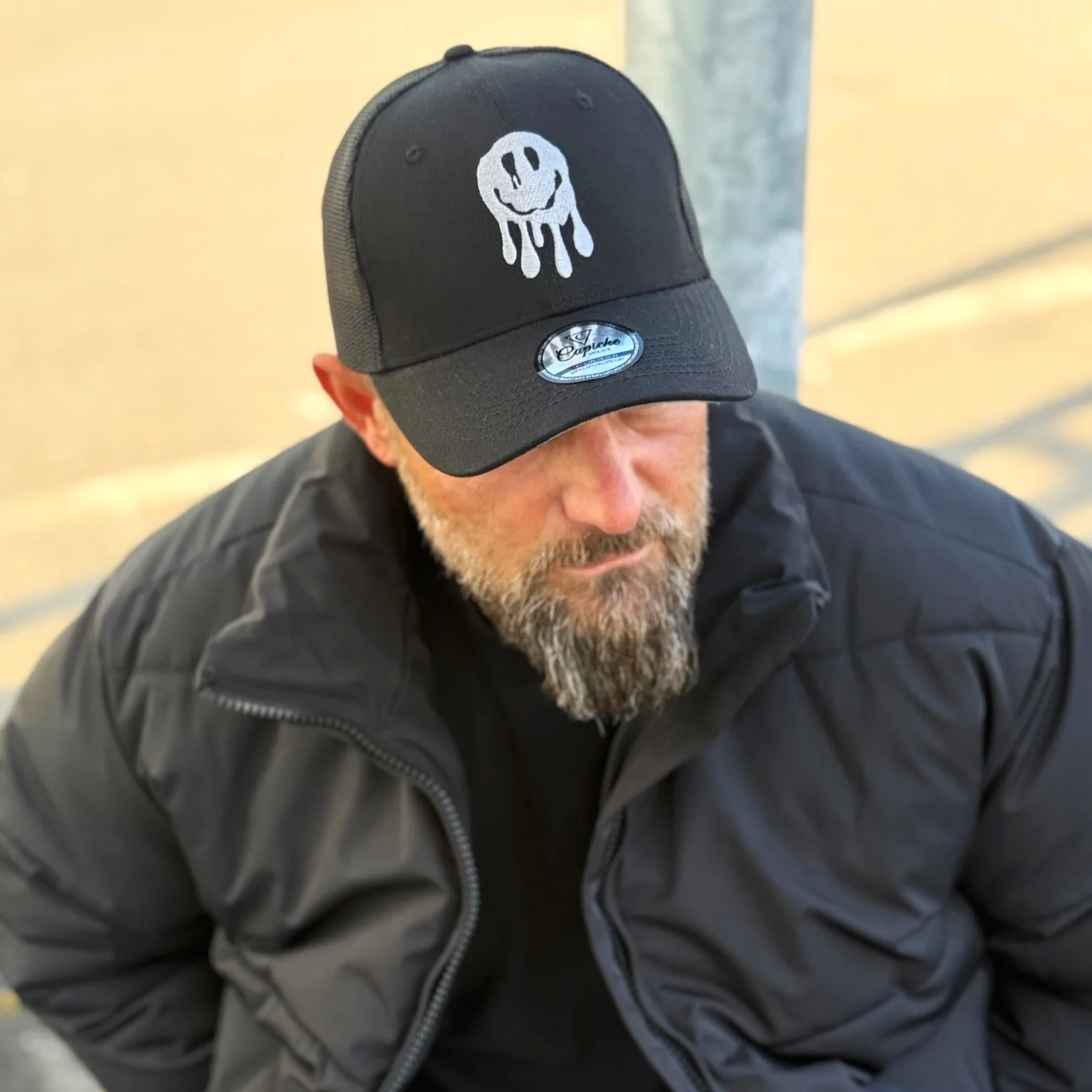 Wall Drawing Trucker Cap - Black - Image 8