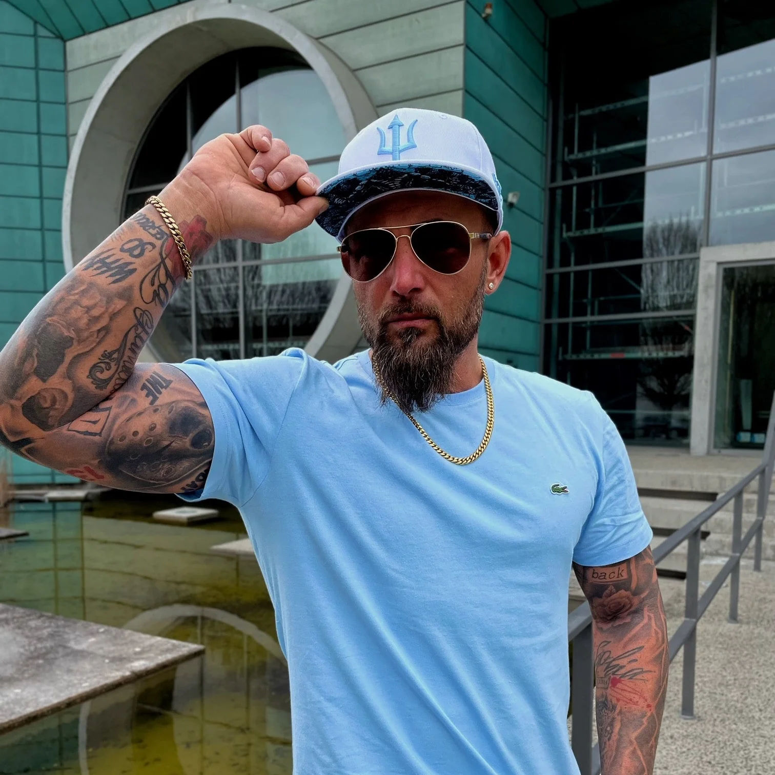 White Poseidon Snapback - White - Image 4