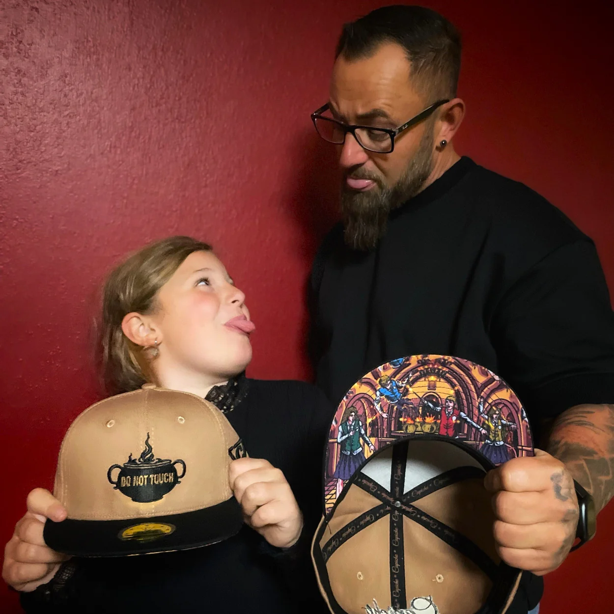 Wizard Class Snapback Child Size - Brown/Black - Image 4