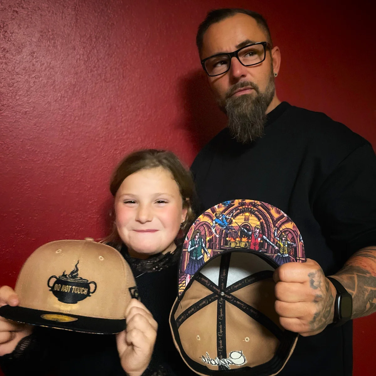 Wizard Class Snapback Child Size - Brown/Black - Image 8
