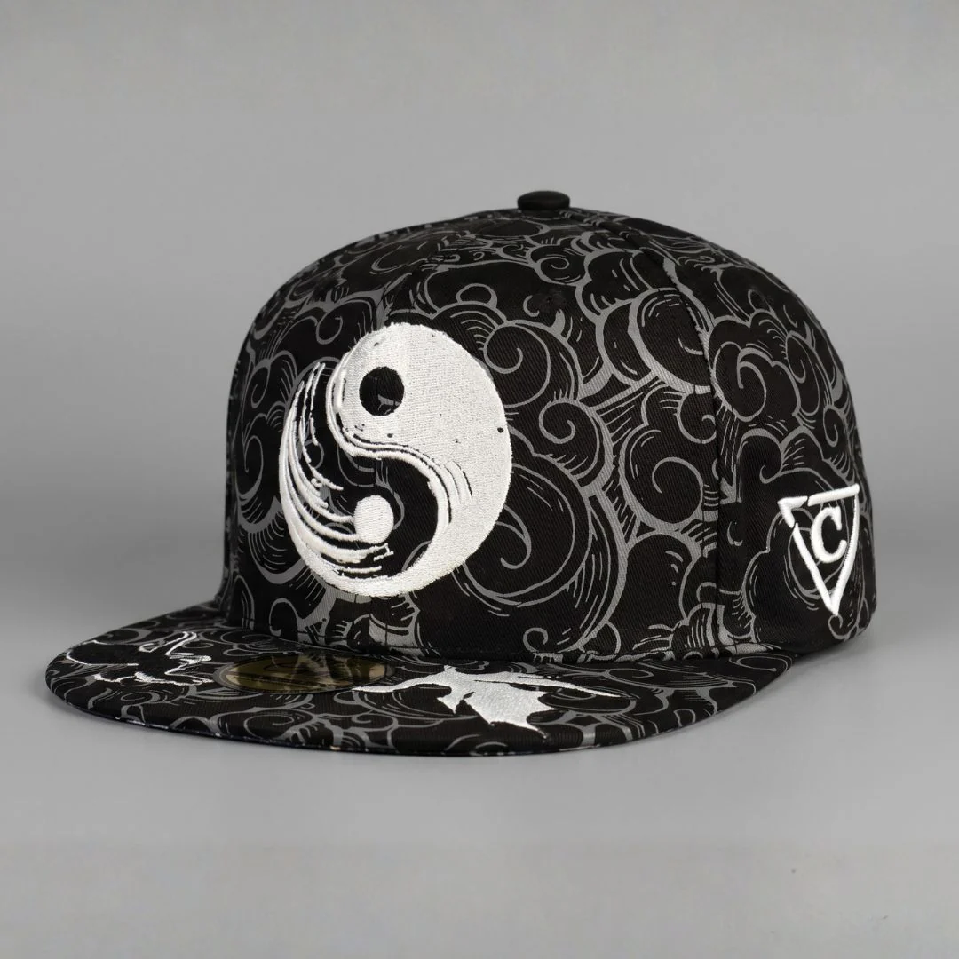 Yin Yang Snapback - Black/White Pattern - Image 6