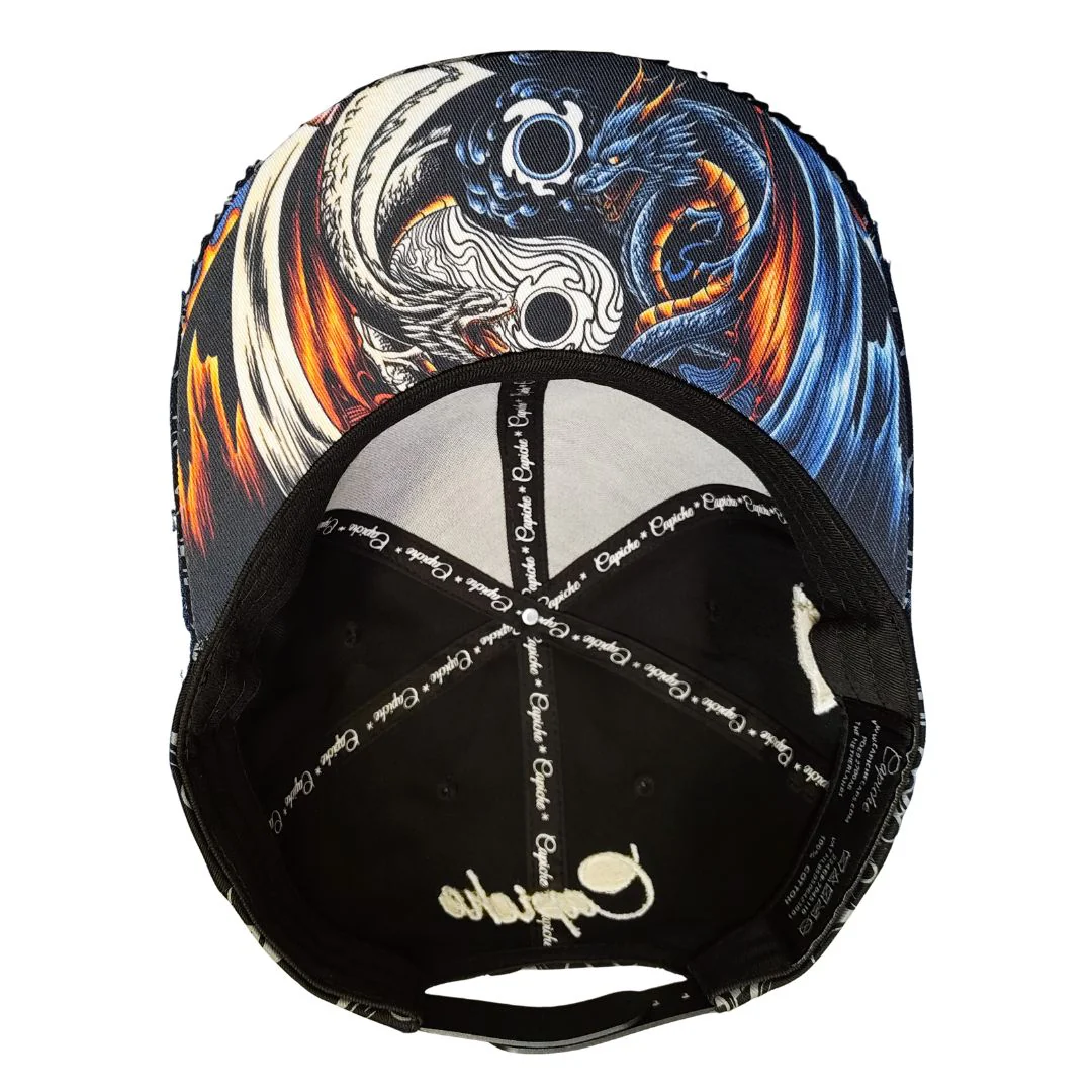 Yin Yang Snapback - Black/White Pattern - Image 9