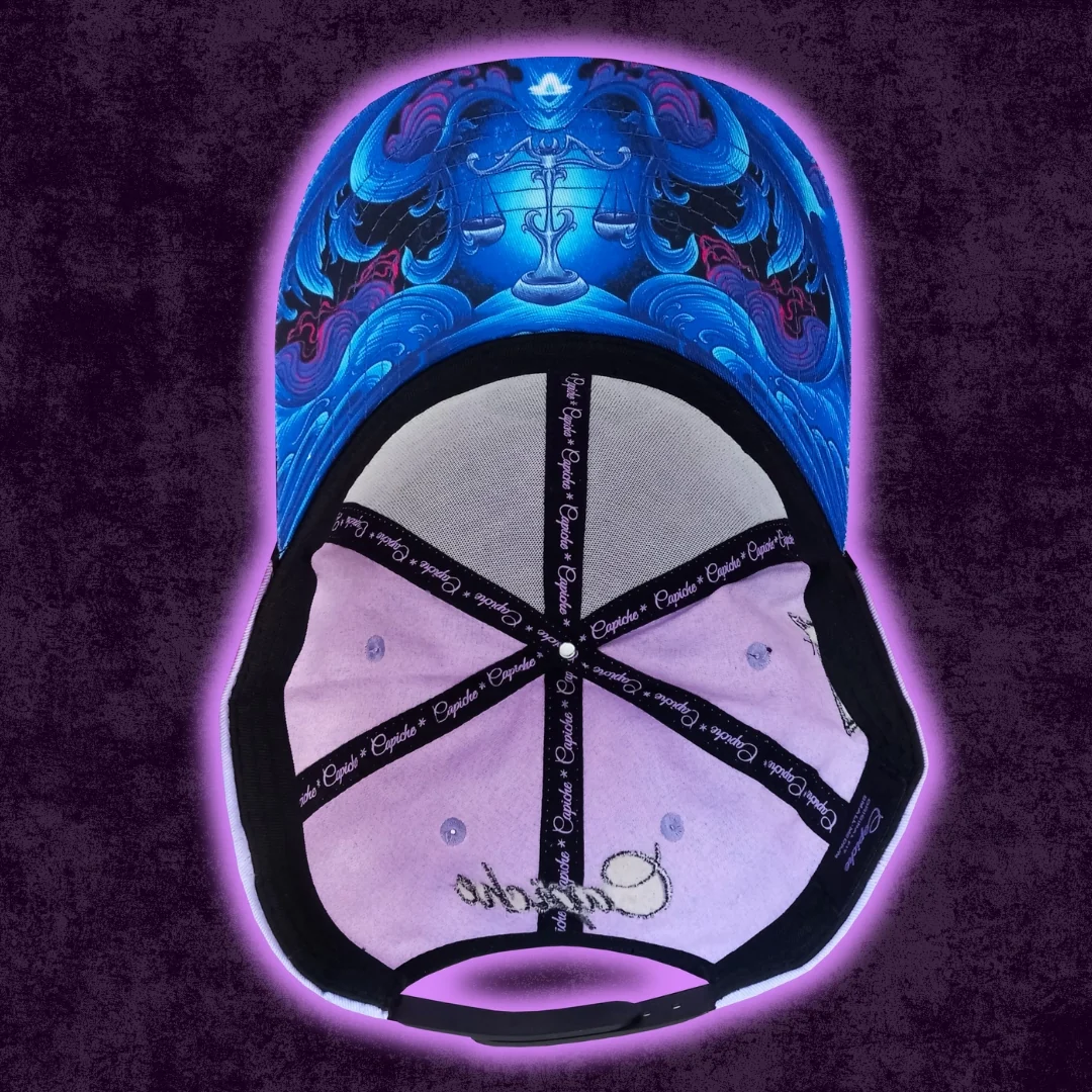 Zodiac Libra Curved Cap - COLOR-CHANGING Lilac/Pink - Image 12