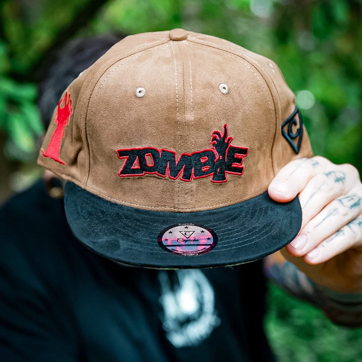 Zombie Snapback - Brown Suede/Black Suede - Image 12
