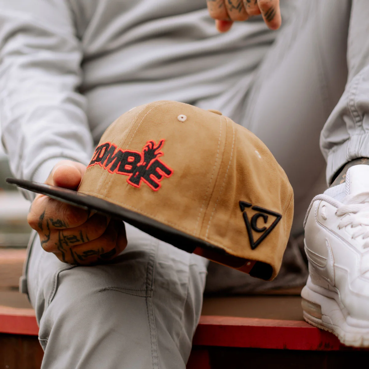 Zombie Snapback - Brown Suede/Black Suede - Image 13
