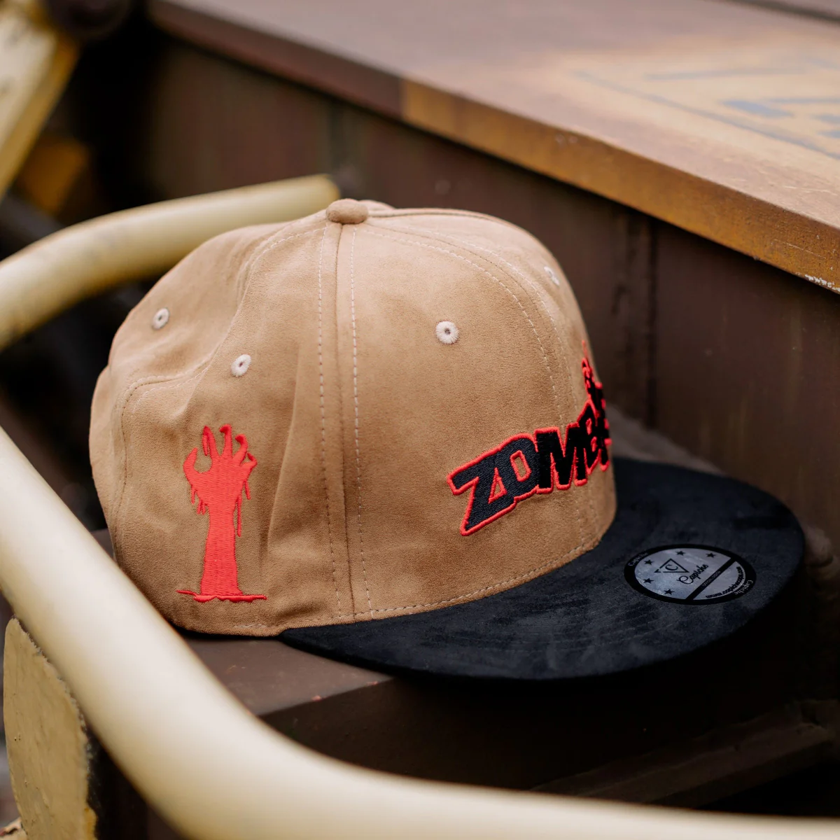 Zombie Snapback - Brown Suede/Black Suede - Image 14