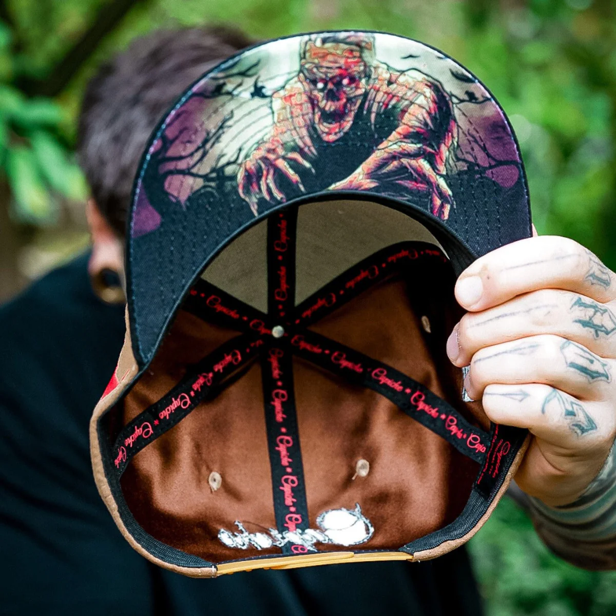 Zombie Snapback - Brown Suede/Black Suede - Image 4